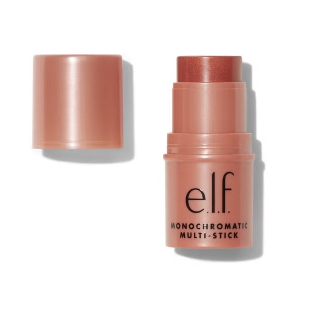 ELF Monochromatic Multi-Stick Lipstick Eyeshadow Blush Bronzed Cherry NEW IN BOX